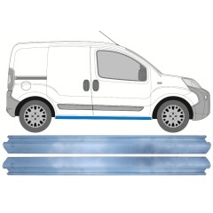 Pannello di riparazione sottoporta lamiera per Peugeot Bipper 2007-2017 / Sinistra+Destra / Set 13252