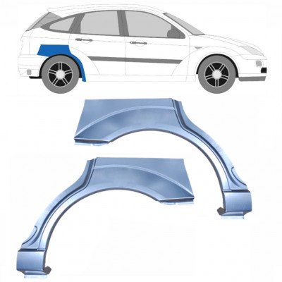 Pannello di riparazione parafango posteriore per Ford Focus 1998-2007 / Sinistra+Destra / Set 6289