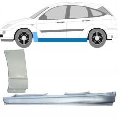 Lamiera di riparazione sottoporta completo e parafango anteriore per Ford Focus 1998-2004 / Sinistra / Set 8734
