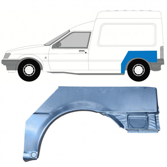 FORD COURIER 1989-1995 ARCO POSTERIORE PANNELLO DI RIPARAZIONE / SINISTRA