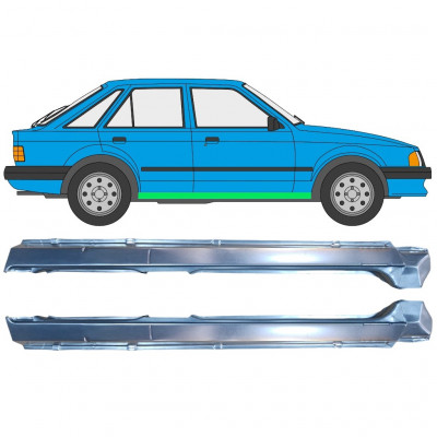 Pannello di riparazione sottoporta lamiera per Ford Escort 1980-1986 / Sinistra+Destra / Set 9983