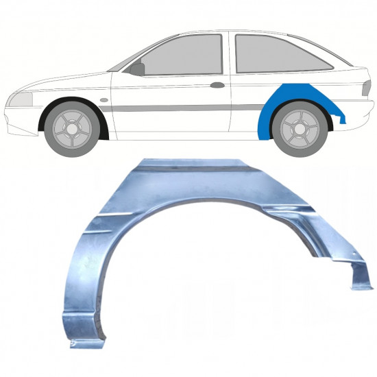 Pannello di riparazione parafango posteriore per Ford Escort 1995-2000 / Sinistra 7815