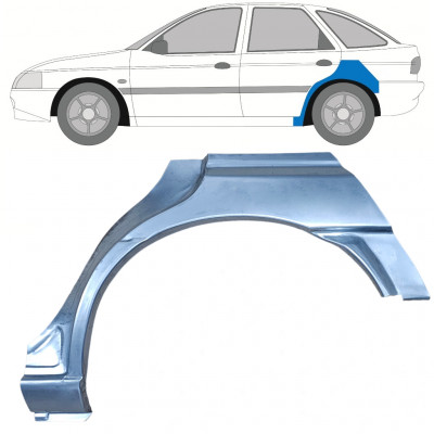 Pannello di riparazione parafango posteriore per Ford Escort 1995-2000 / Sinistra 8991