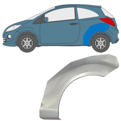 Pannello di riparazione parafango posteriore per Ford Ka 2008-2016 / Sinistra 15064
