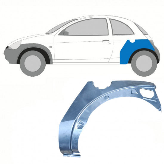 Pannello di riparazione parafango posteriore per Ford KA 1996-2008 / Sinistra 10770