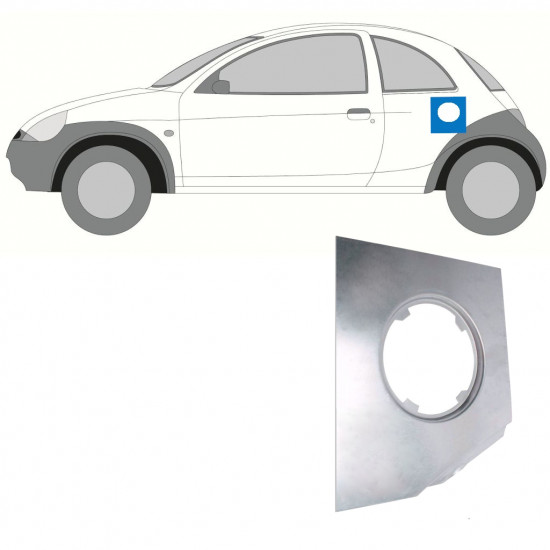 Lamierato riparazione ingresso bocchettone per Ford KA 1996-2008 7252