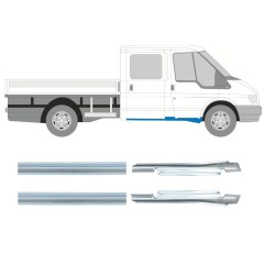 Pannello di riparazione sottoporta lamiera per Ford Transit 2000-2013 / Sinistra+Destra / Set 9698