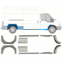 Pannello di riparazione sottoporta e parafango posteriore per Ford Transit 2000-2013 / LWB / Sinistra+Destra / Set 10640