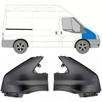 Parafango anteriore per Ford Transit 2006-2013 / Sinistra+Destra / Set 10541