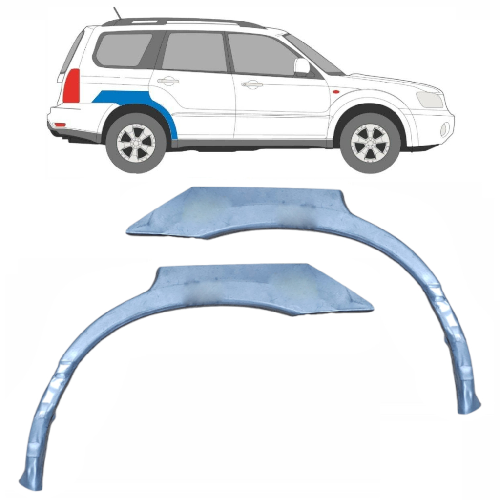 Pannello Di Riparazione Parafango Posteriore Per Subaru Forester Sg 2002-2008 / Sinistra+Destra / Set 9209