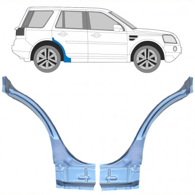 Pannello di riparazione parafango posteriore per Land Rover Freelander 2006-2015 / Sinistra+Destra / Set 10659