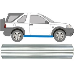 Pannello di riparazione sottoporta lamiera per Land Rover Freelander 1997-2006 / Sinistra+Destra / Set 11330