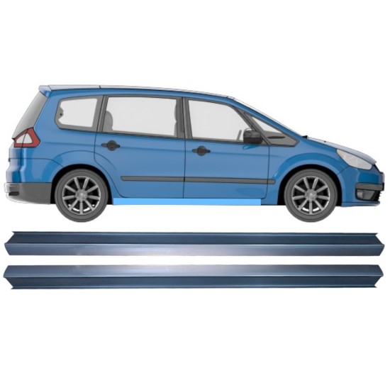 Pannello di riparazione sottoporta lamiera per Ford Galaxy 2006-2015 / Sinistra+Destra / Set 16188