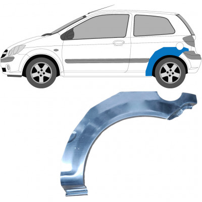 Pannello di riparazione parafango posteriore per Hyundai Getz 2002-2010 / Sinistra 6663