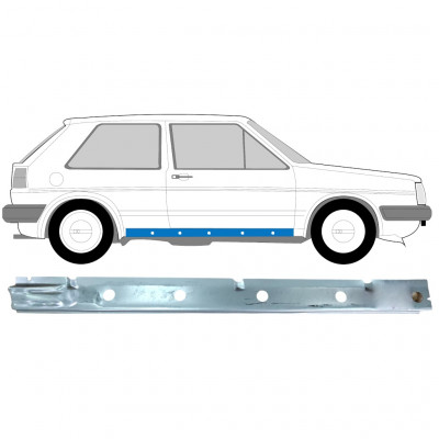 VW GOLF 2 1982-1992 PANNELLO DI RIPARAZIONE DELLA SOGLIA INTERNA / DESTRA