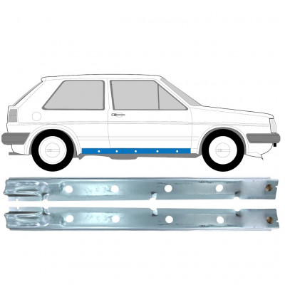 VW GOLF 2 1982-1992 PANNELLO DI RIPARAZIONE DELLA SOGLIA INTERNA / SET