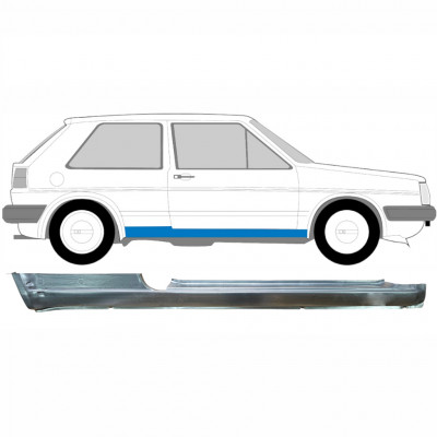 VW GOLF 2 1982- 3 PORTA PANNELLO DI RIPARAZIONE DELLA SOGLIA / DESTRA