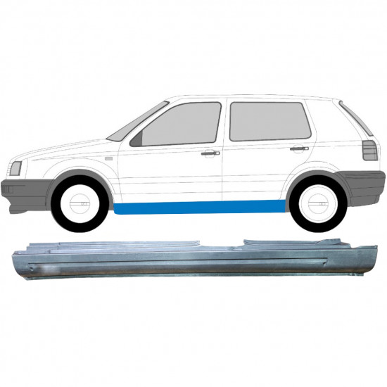 VW GOLF 3 1991- 5 PORTA PANNELLO DI RIPARAZIONE DELLA SOGLIA / SINISTRA