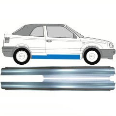 Pannello di riparazione sottoporta lamiera per Volkswagen Golf 3 1991-1998 / Sinistra+Destra / CABRIO / Set 10374