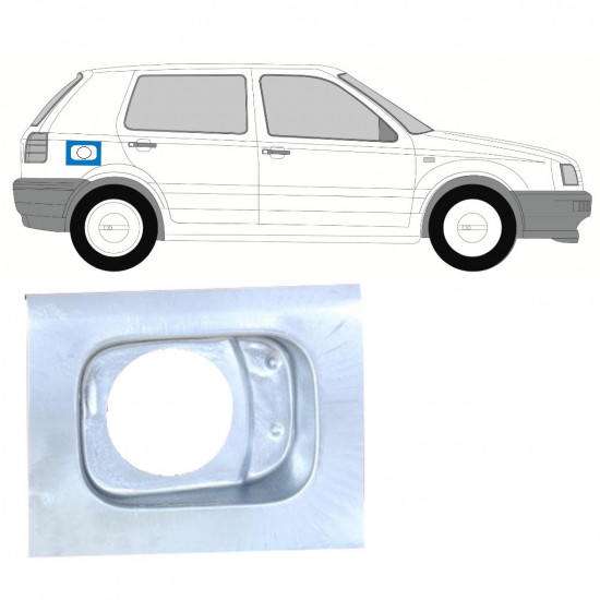 Lamierato riparazione ingresso bocchettone per Volkswagen Golf 3 1991- 12512