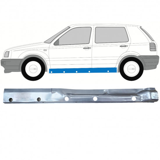 VOLKSWAGEN GOLF 3 1991- PANNELLO DI RIPARAZIONE DELLA SOGLIA INTERNA / SINISTRA