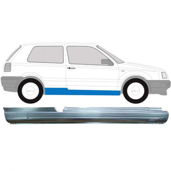 VW GOLF 3 1991- 3 PORTA PANNELLO DI RIPARAZIONE DELLA SOGLIA / DESTRA