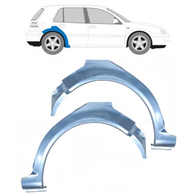 Pannello di riparazione parafango posteriore per VW Golf 4 1997- / Sinistra+Destra / Set 9184