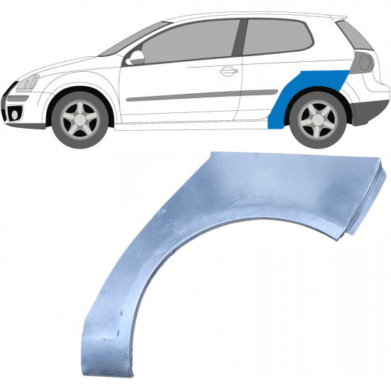 Pannello di riparazione parafango posteriore per VW Golf 5 2003-2009 / Sinistra 7094