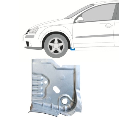 Pannello di riparazione sottoporta sotto la porta per Volkswagen Golf 5 2003-2009 / Sinistra 14907