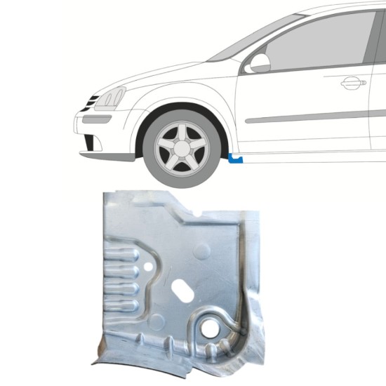 Pannello di riparazione sottoporta sotto la porta per Volkswagen Golf 5 2003-2009 / Sinistra 14907 Pannello di riparazione sottoporta sotto la porta per Volkswagen Golf 5 2003-2009 / Sinistra 14907