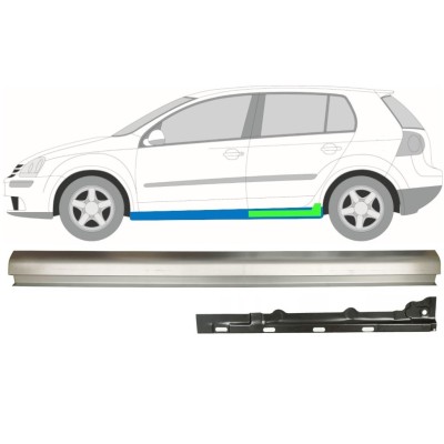 Pannello di riparazione sottoporta interno ed esterno per Volkswagen Golf 5 2003-2009 / Sinistra / Set 11709
