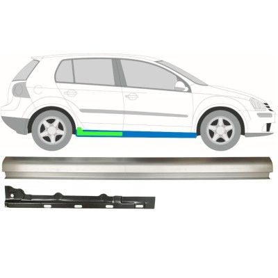 Pannello di riparazione sottoporta interno ed esterno per Volkswagen Golf 5 2003-2009 / Destra / Set 11708