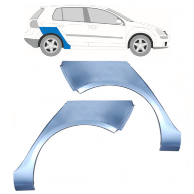 Pannello di riparazione parafango posteriore per VW Golf 5 2003-2009 / Sinistra+Destra / Set 10092