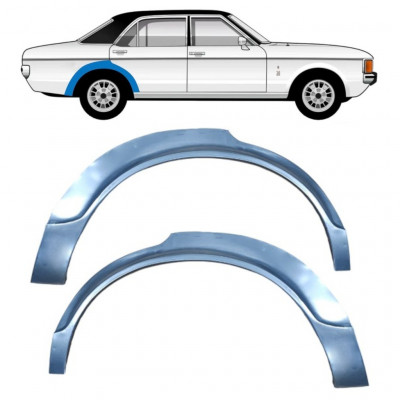 Pannello di riparazione parafango posteriore per Ford Granada 1972-1977 / Sinistra+Destra / Set 11030