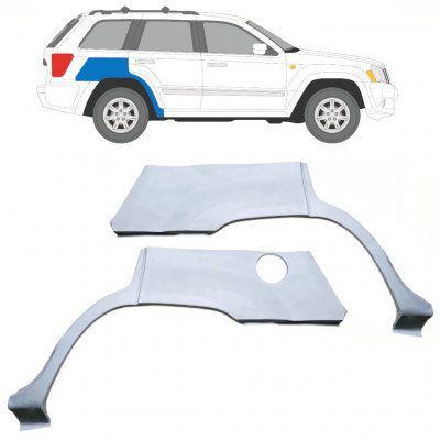 Pannello di riparazione parafango posteriore per Jeep Grand Cherokee 2005-2010 / Sinistra+Destra / Set 10657