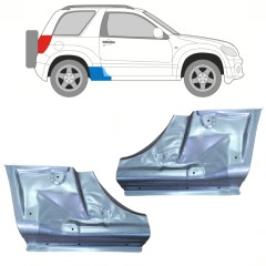 Pannello di riparazione sottoporta sotto la porta per Suzuki Grand Vitara 2005-2014 / Sinistra+Destra / Set 10356
