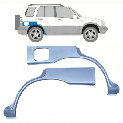 Pannello di riparazione parafango posteriore per Suzuki Grand Vitara 1997-2005 / Sinistra+Destra / Set 10135