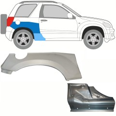 Pannello di riparazione sottoporta e parafango posteriore per Suzuki Grand Vitara 2005-2014 / Destra / Set 10840