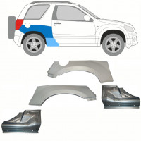 Pannello di riparazione sottoporta e parafango posteriore per Suzuki Grand Vitara 2005-2012 / Set 10842