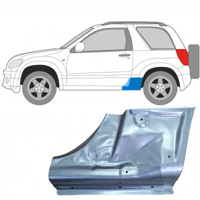 SUZUKI GRAND VITARA 2005-2012 3 PORTA PANNELLO DI RIPARAZIONE DELLA SOGLIA / SINISTRA