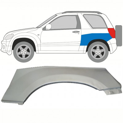 Pannello di riparazione sezione superiore parafango posteriore per Suzuki Grand Vitara 2005-2012 / Sinistra 8508