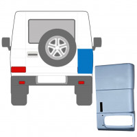 Lamiera di riparazione dell'angolo posteriore senza apertura serbatoio per Mercedes G-Class 1992- / Destra 5551