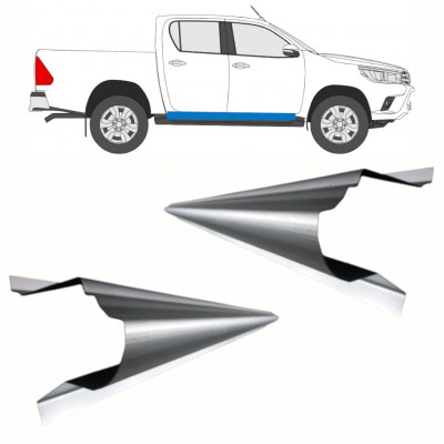 Pannello di riparazione sottoporta lamiera per Toyota Hilux 2015- / Sinistra = Destra (simmetrico) / Set 10140