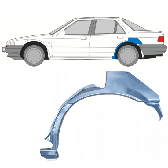 Pannello di riparazione parafango posteriore per Honda Accord 1985-1989 / Sinistra 7598