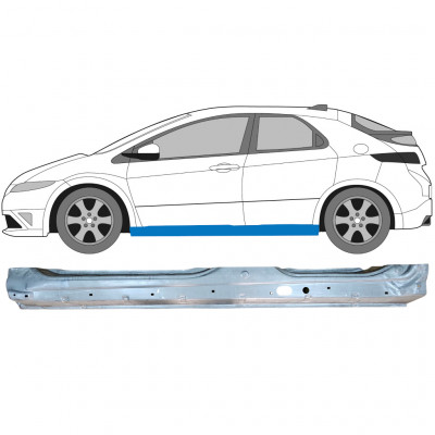 Pannello di riparazione sottoporta lamiera per Honda Civic 2005-2011 / Sinistra 7193