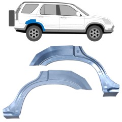 Pannello di riparazione parafango posteriore per Honda CR-V 2001-2006 / Sinistra+Destra / Set 9658