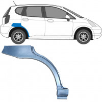 Pannello di riparazione parafango posteriore per Honda Jazz Gd 2002-2008 / Destra 6179