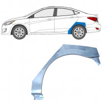 Pannello di riparazione parafango posteriore per Hyundai Accent 2010- / Sinistra 12803