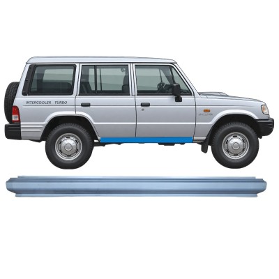 Pannello di riparazione sottoporta lamiera per Hyundai Galloper 1991-2003 / Sinistra = Destra (simmetrico) 17018