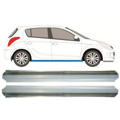 Pannello di riparazione sottoporta lamiera per Hyundai i20 2008-2014 / Sinistra = Destra (simmetrico) / Set 9791